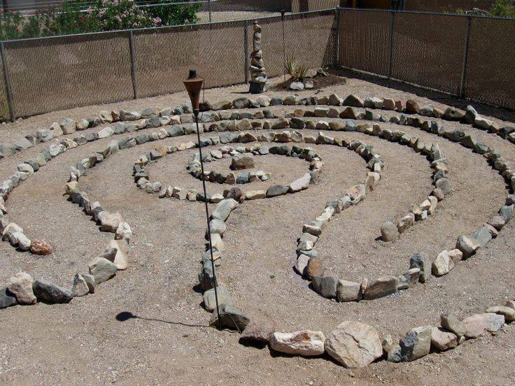 Chelsea Small Backyard Landscaping Labyrinth Design Backyard