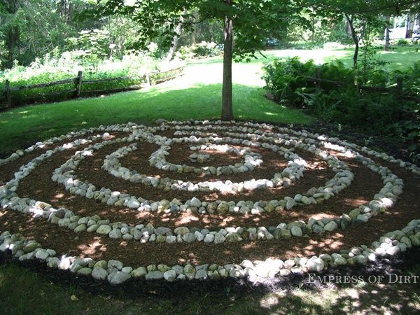 Quadruple Spiral Romanesque Labyrinth Labyrinth Garden