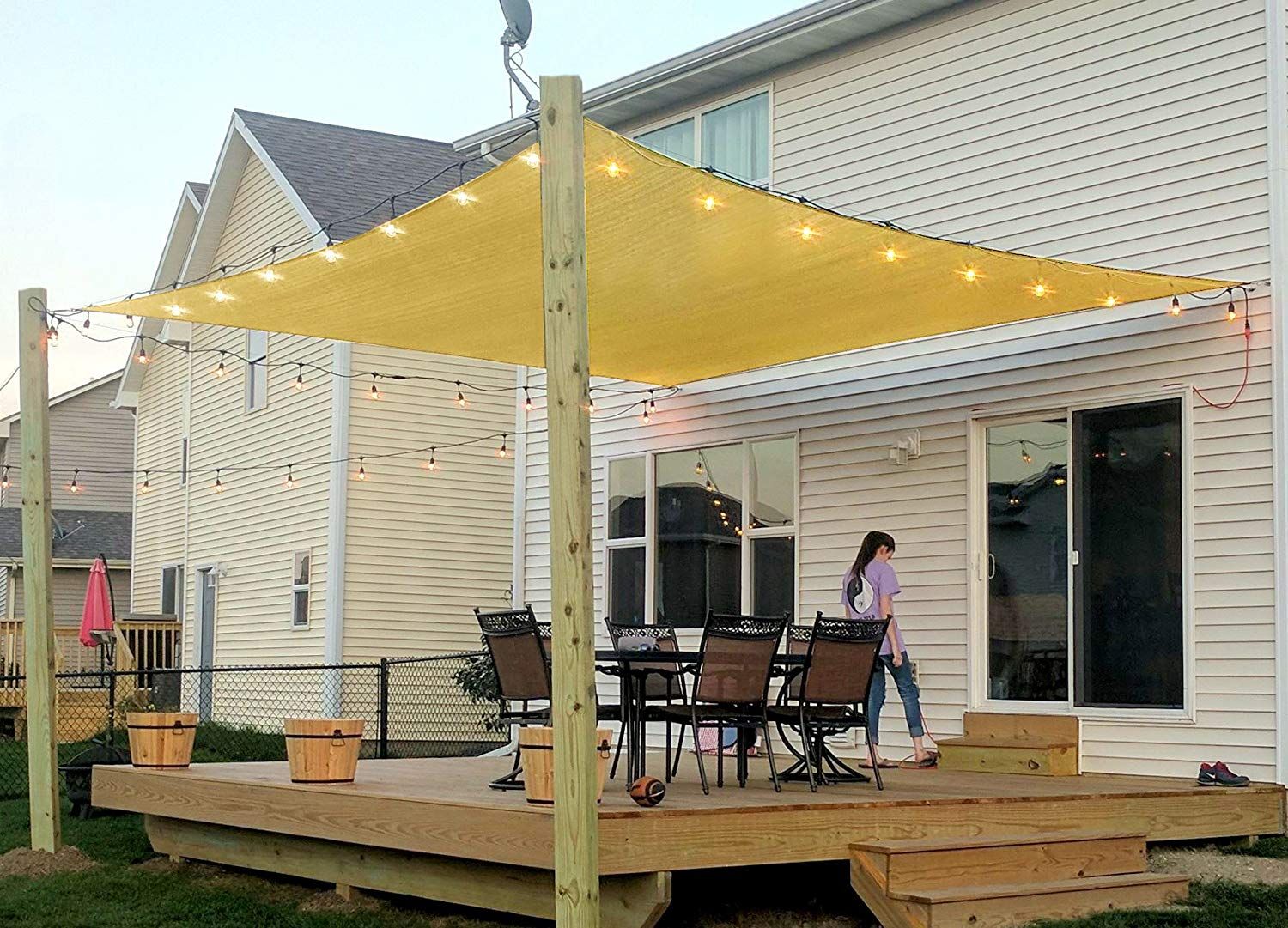 Pergola Simple Patio Retractable Deck Shade Inexpensive Ideas Canopy