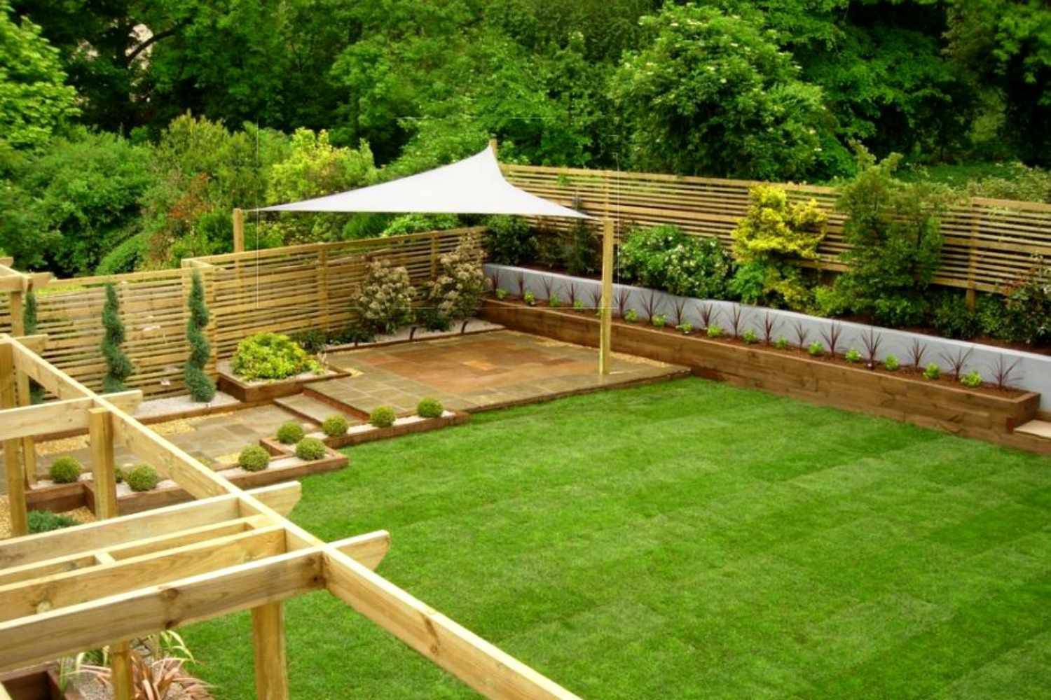 Shade Cloth Pergola