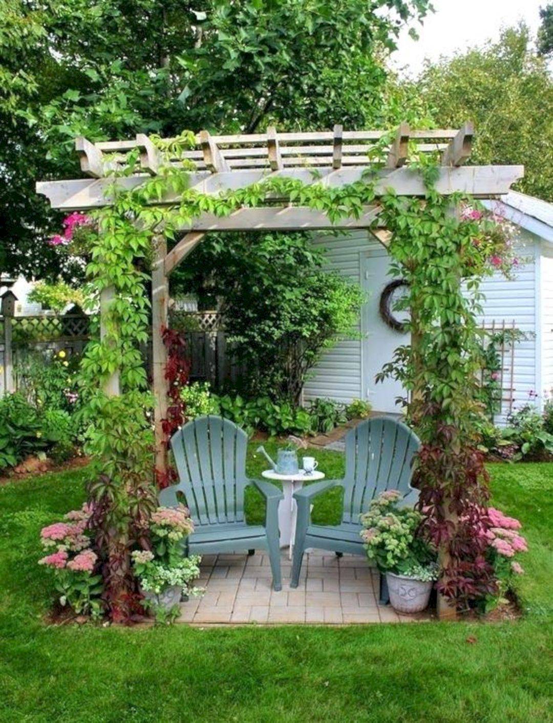 A Small Backyard Seating Area