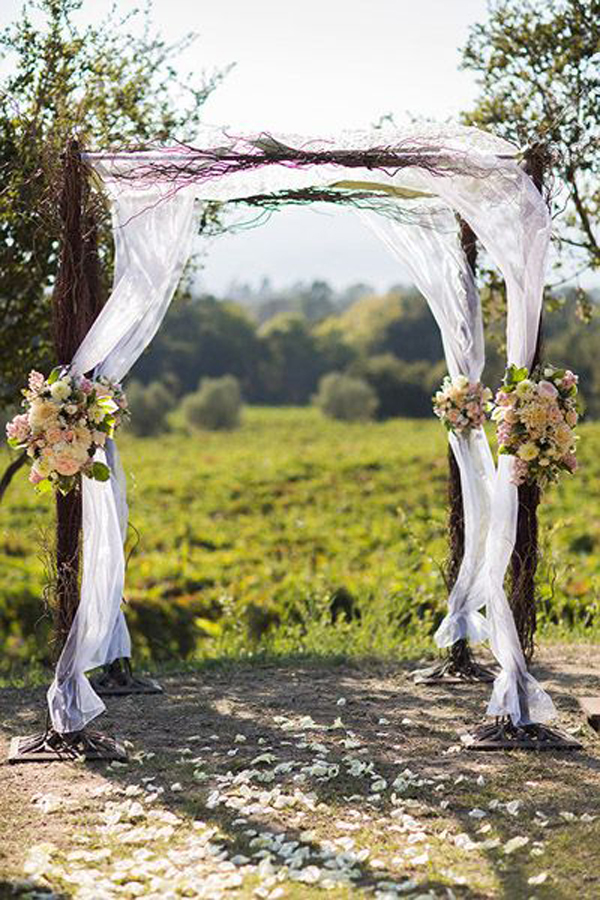 Outdoor Wedding Altar Rustic Wedding Backdrops Fall Wedding Arches
