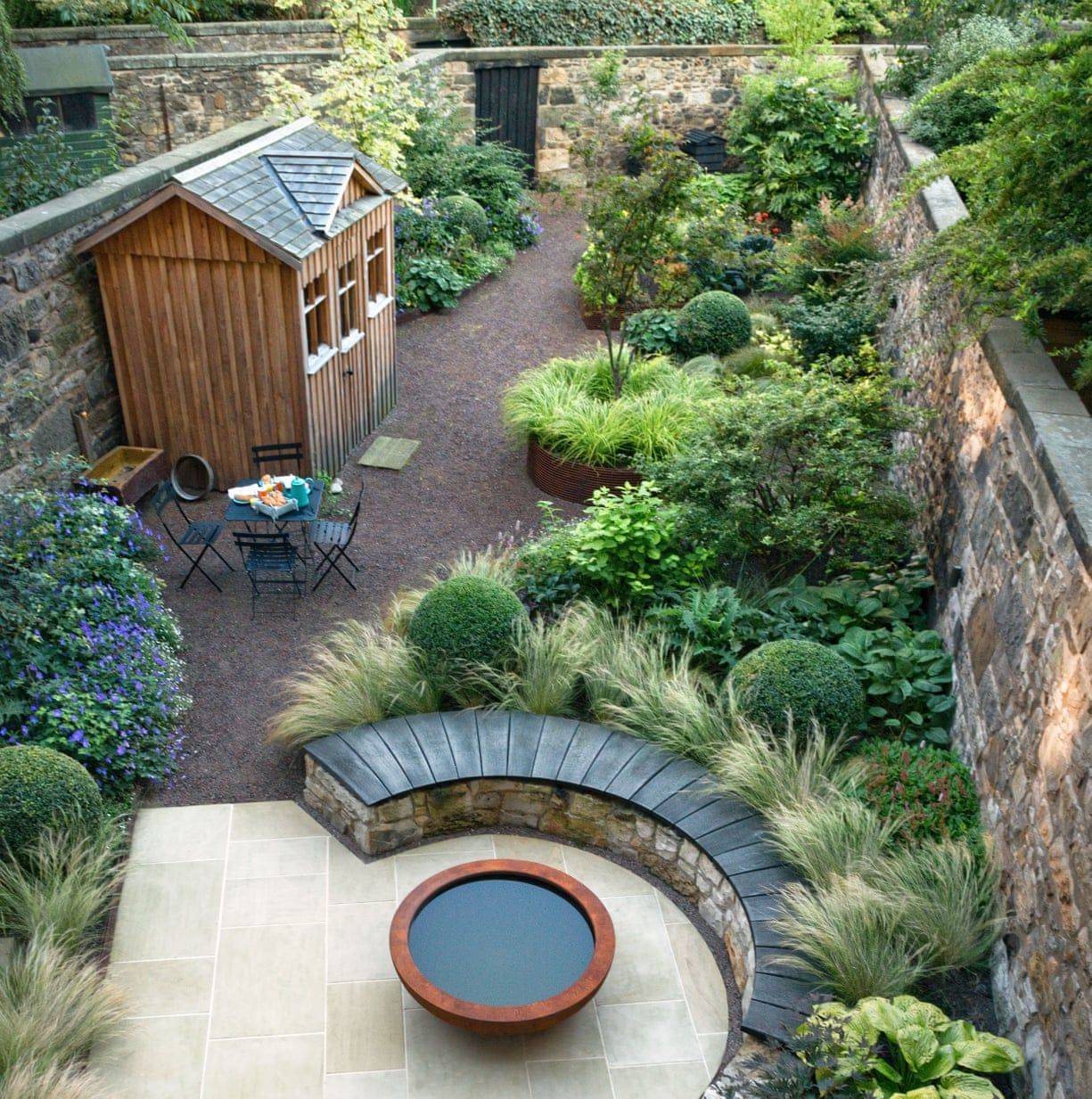 Long Narrow Garden Design Pictures