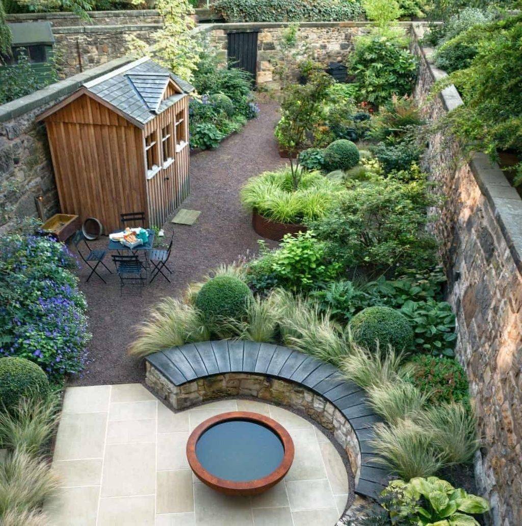 Long Narrow Garden Landscape Design