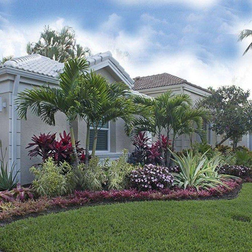 Beautiful Tropical Front Yard Landscape Ideas