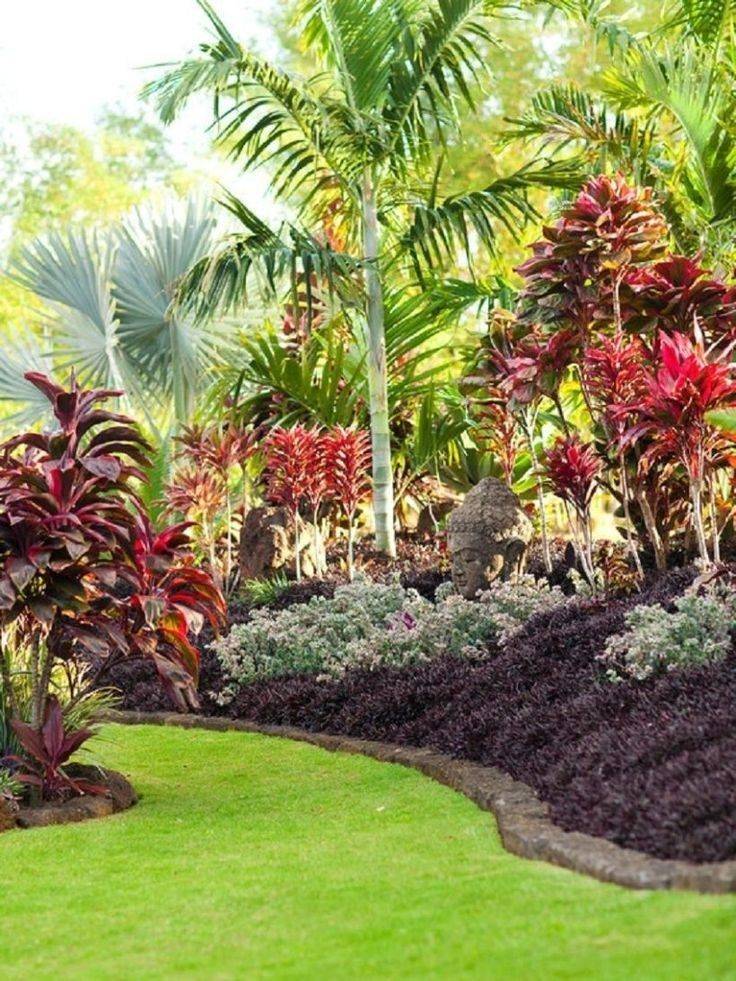 Beautiful Tropical Front Yard Landscape Ideas