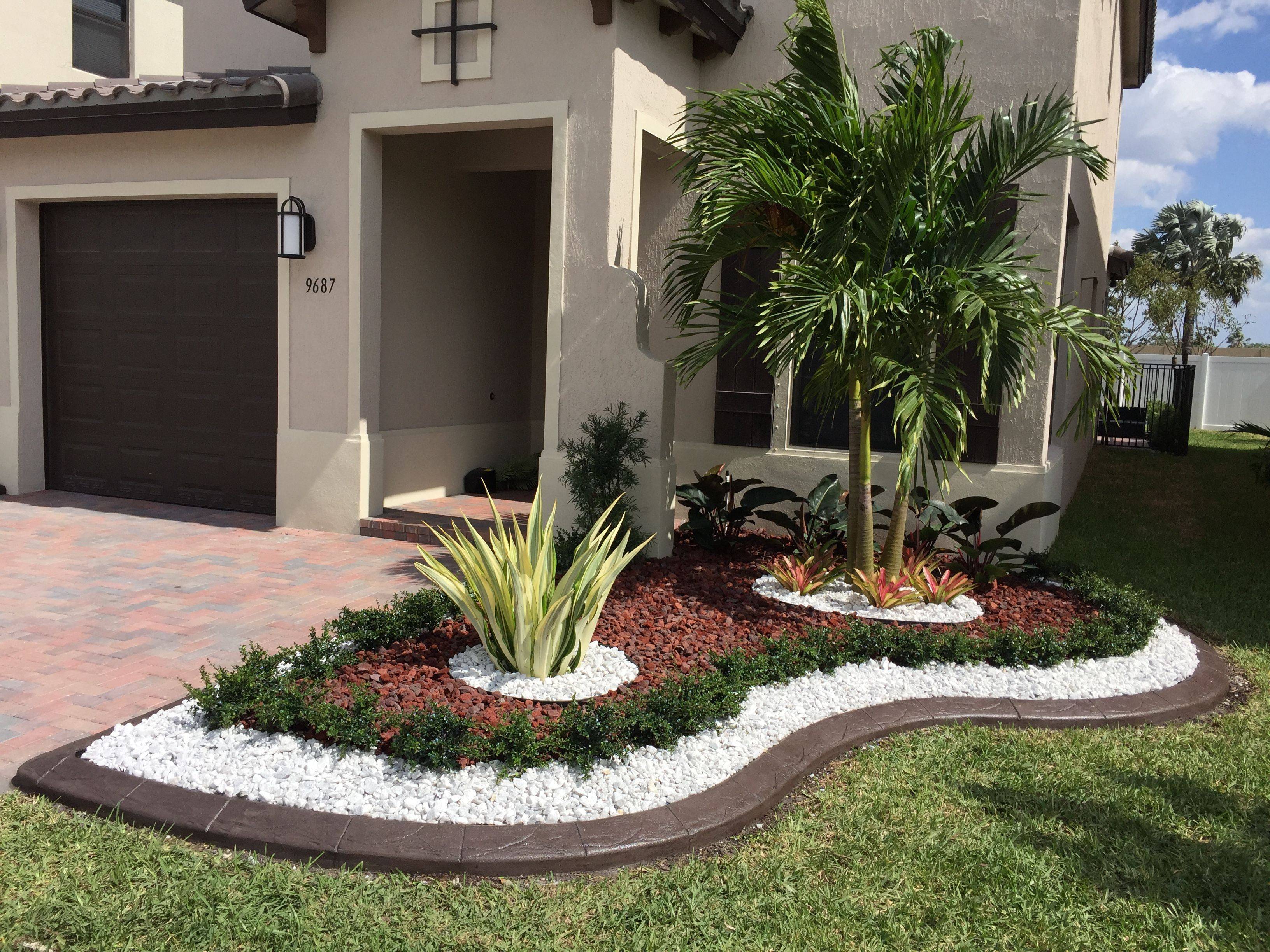 Cute Front Yard Landscaping Design Ideas Tropical Garden Design