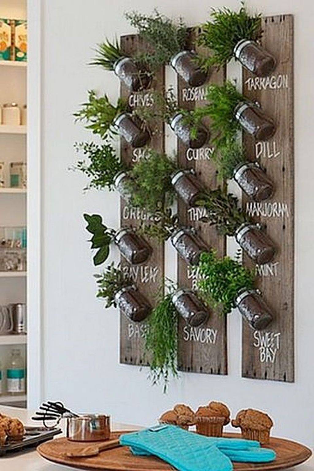 Stunning Indoor Living Wall Herb Garden
