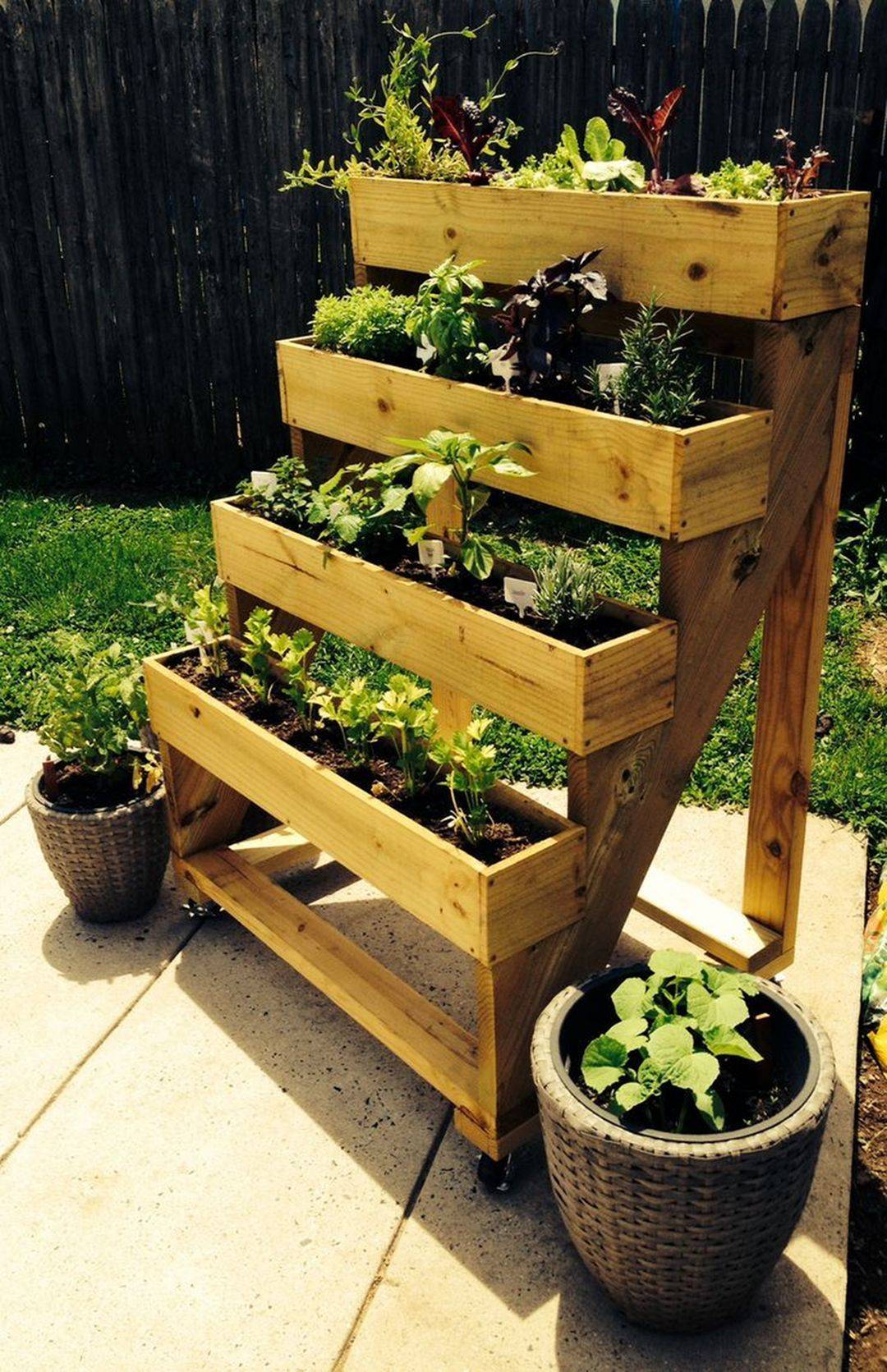 Diy Creative Vertical Garden Wall Planter Boxes Ideas