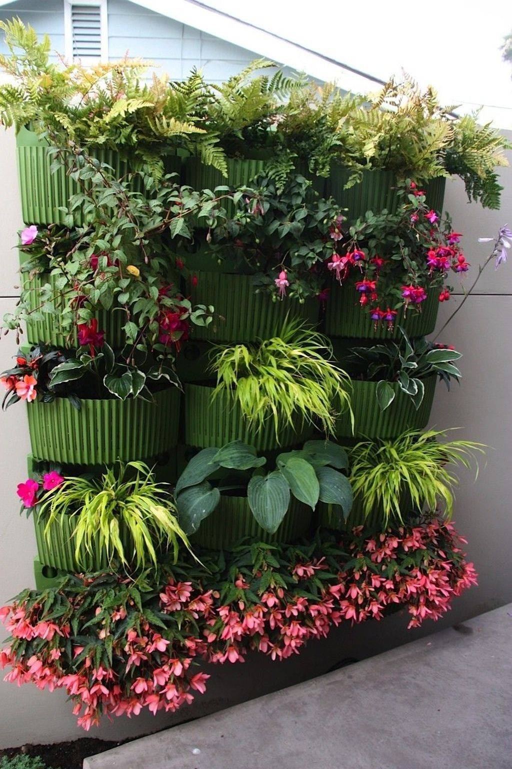 Flower Wall Stand Planter Pot Vertical Outdoor Porch