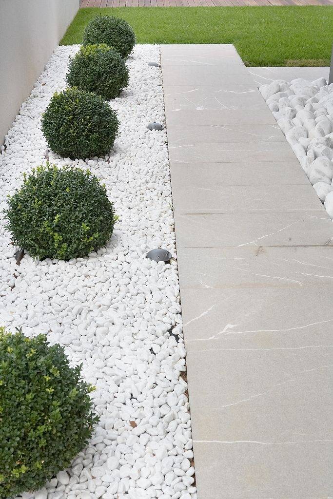 Fantastic White Stone Landscaping Ideas