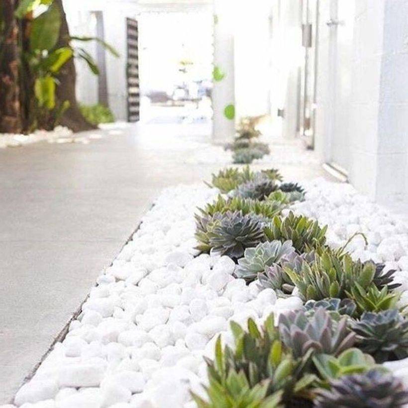 Fantastic White Stone Landscaping Ideas