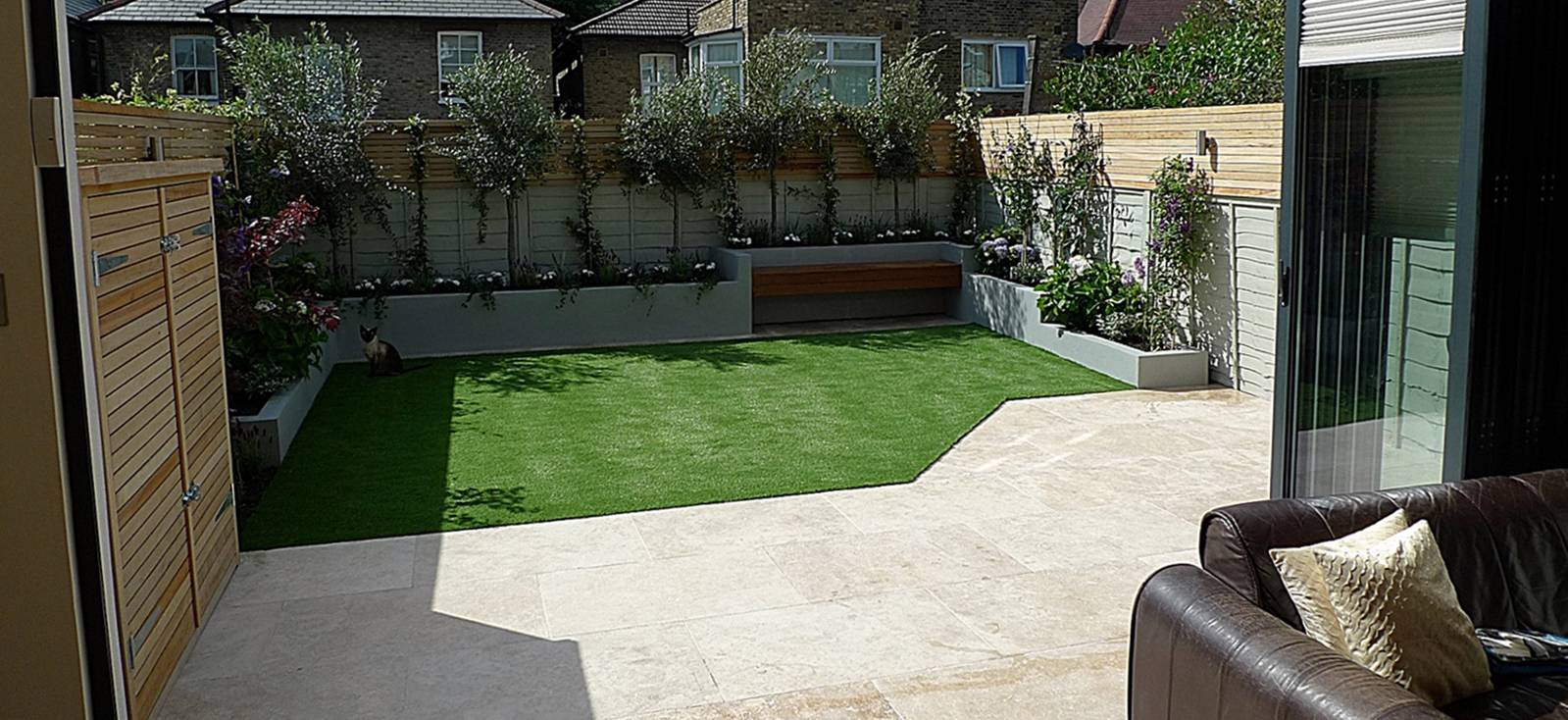 Simple Modern Court Yard Garden Designer Battersea Fulham Chelsea