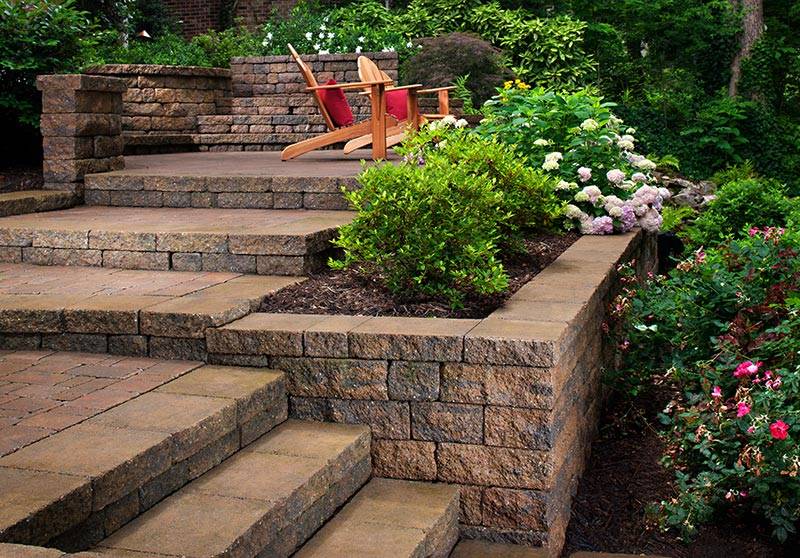 Sloping Garden Design Ideas Quiet Corner