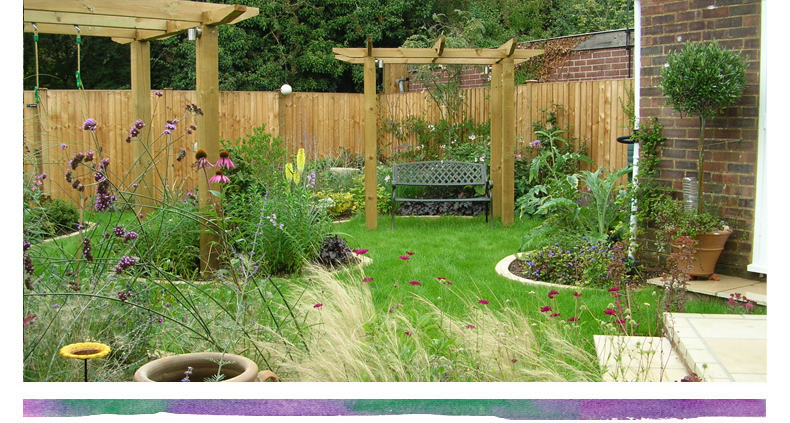Planter L Shaped Patio Backyard Rustic Designlarge Floating Deck Plans