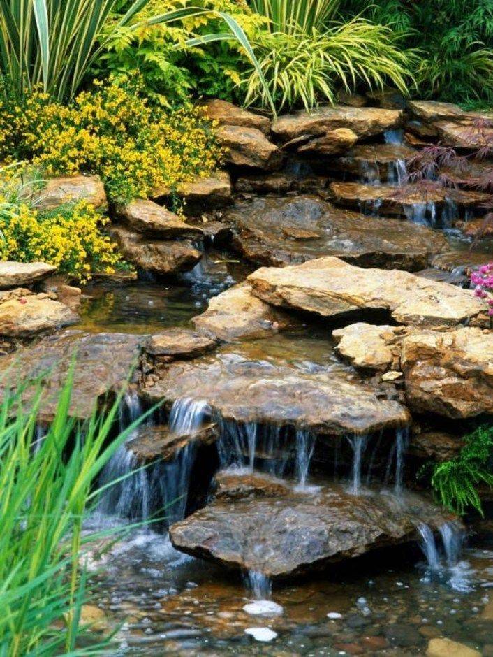 Modern Diy Garden Pond Waterfall Ideas