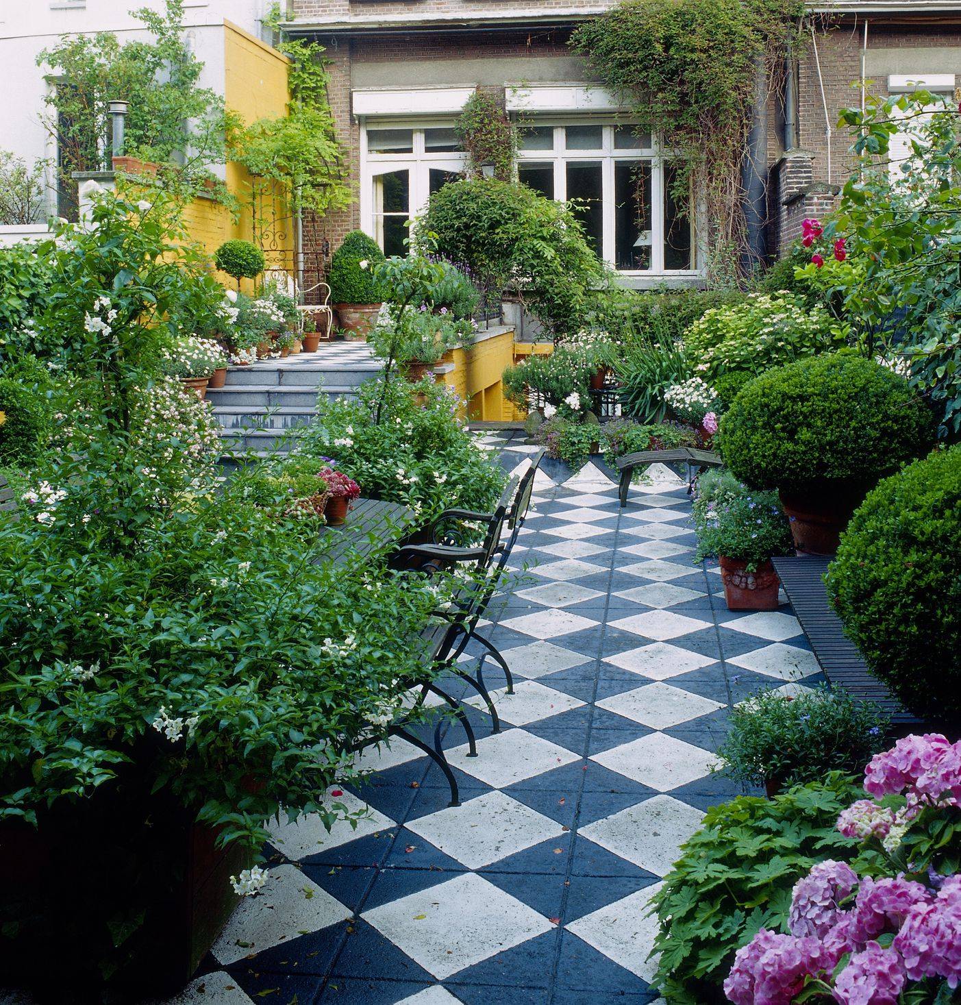 A Vibrantly Colorful Garden Side Yard Landscaping