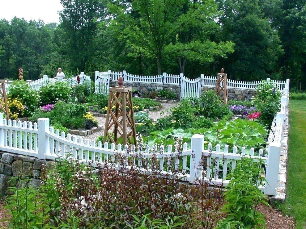 Vegetable Garden Rail Fence Ideas Interior