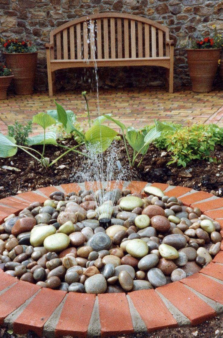 Garden Small Courtyard Water Features Ideas Water Fountains