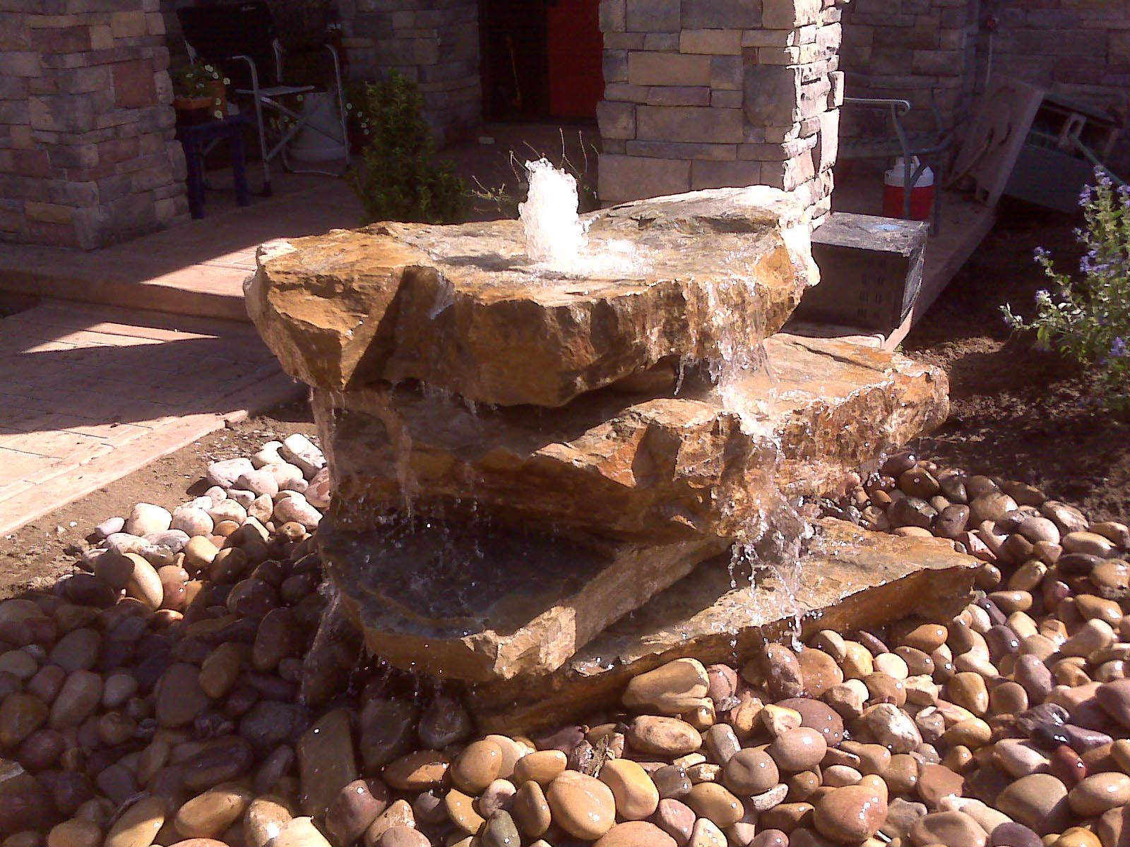 Outdoor Rock Water Fountains Fountain Design Ideas