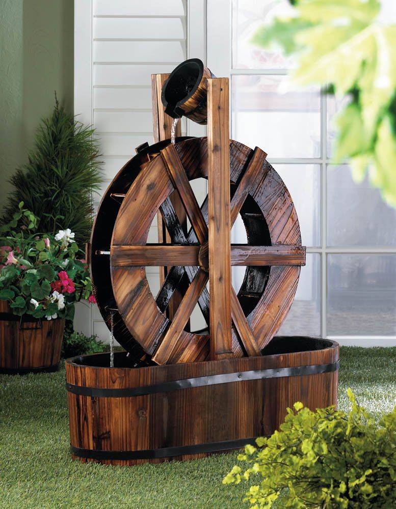 Old Water Mill Backyard Water Feature