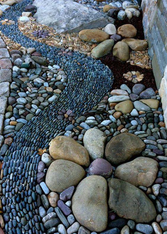 Awesome River Rock Landscaping Ideas Magzhouse