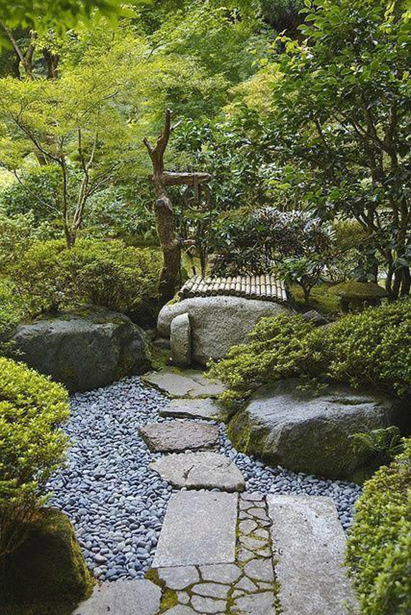 A Japanese Zen Stone Garden