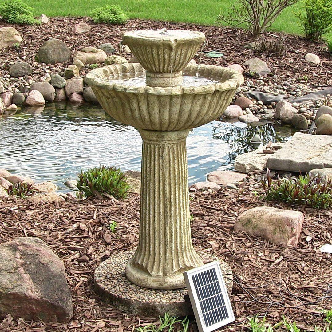 Solar Garden Fountains Solar Outdoor Water Fountain Pump Picturesque