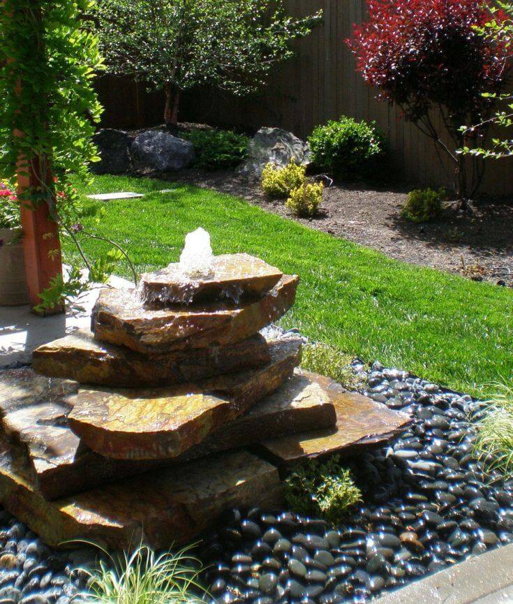 Garden Rock Fountain Rock Fountain