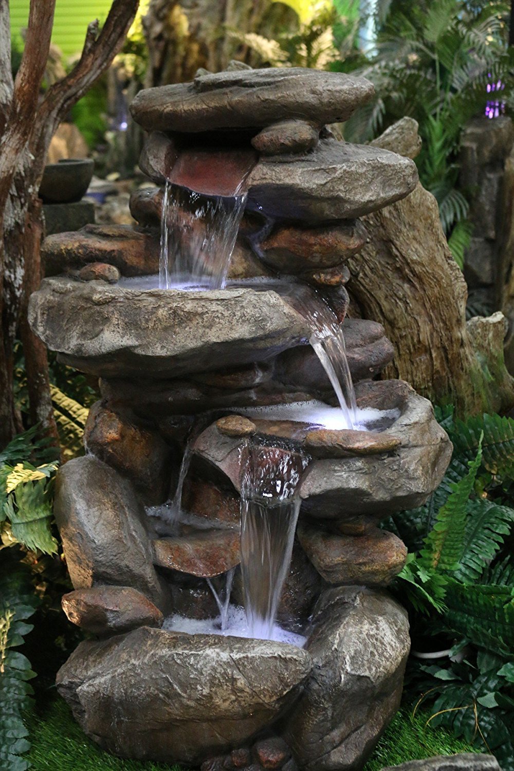 Backyard Rock Water Fountains Backyard Design Ideas