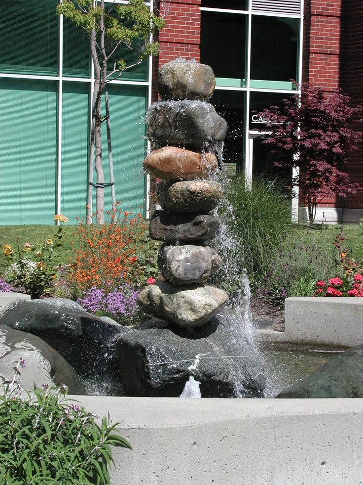 Garden Ideas Indoor Water Fountains Rock Water Feature Front Yard