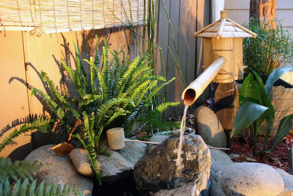 Tsukubai Bamboo Water Fountain