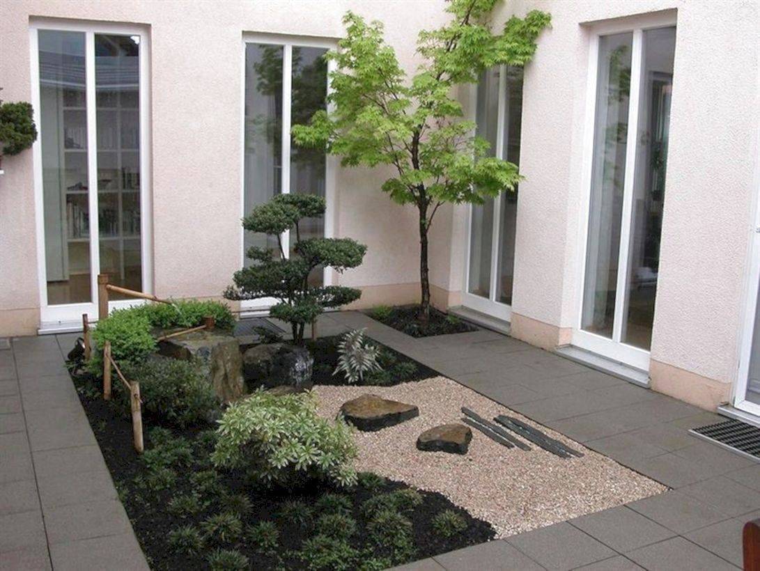 Peaceful And Calmness Japanese Courtyard Decor Ideas