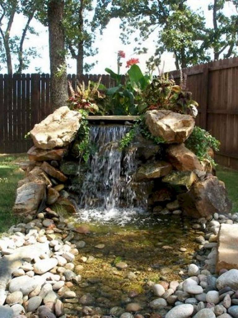 Diy Garden Pond Waterfall Ideas