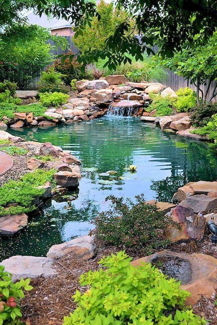 Awesome Backyard Pond And Water Feature Landscaping Design Ideas