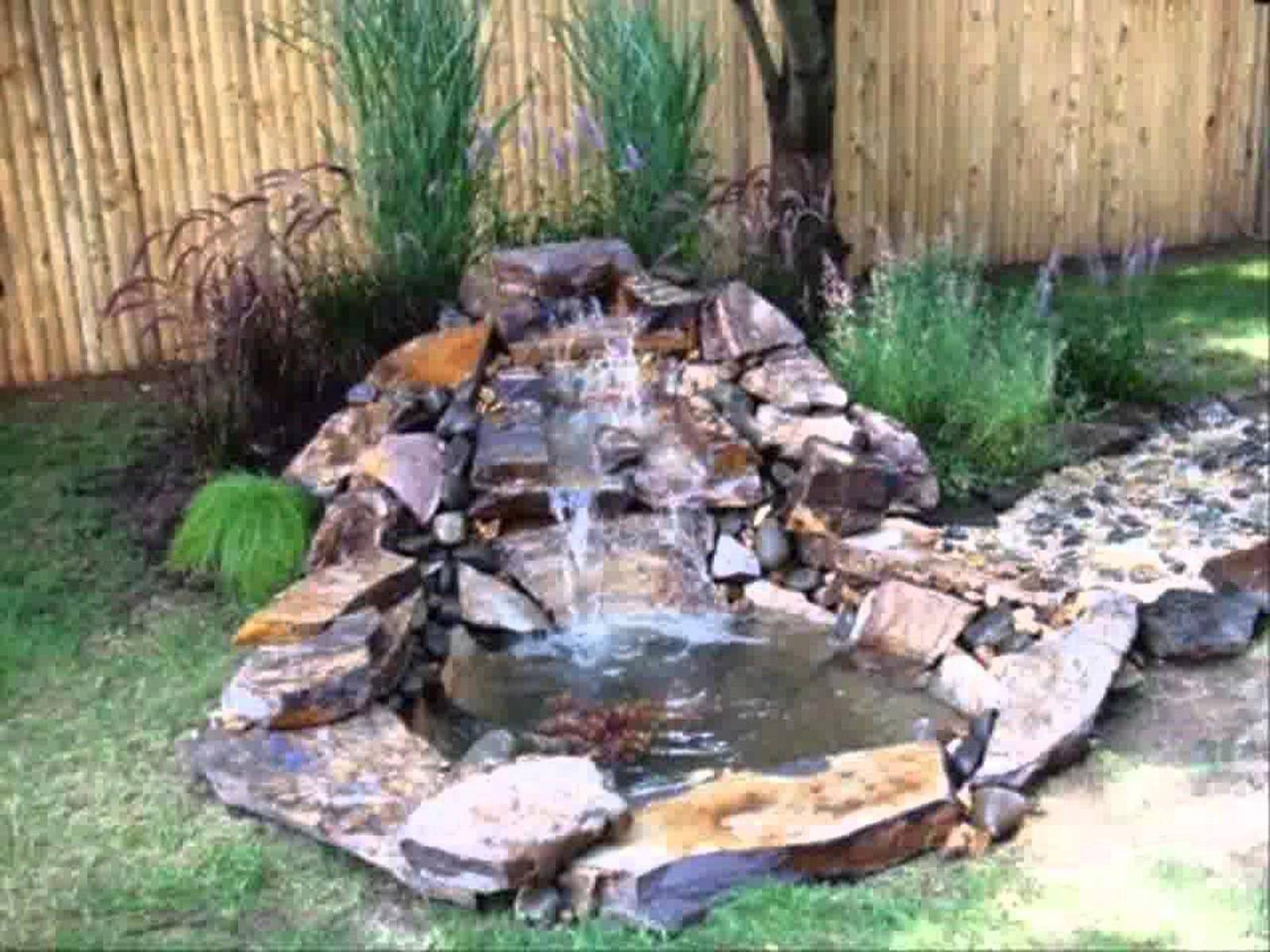 Diy Garden Pond Waterfall Ideas Frugal Living Waterfalls Backyard