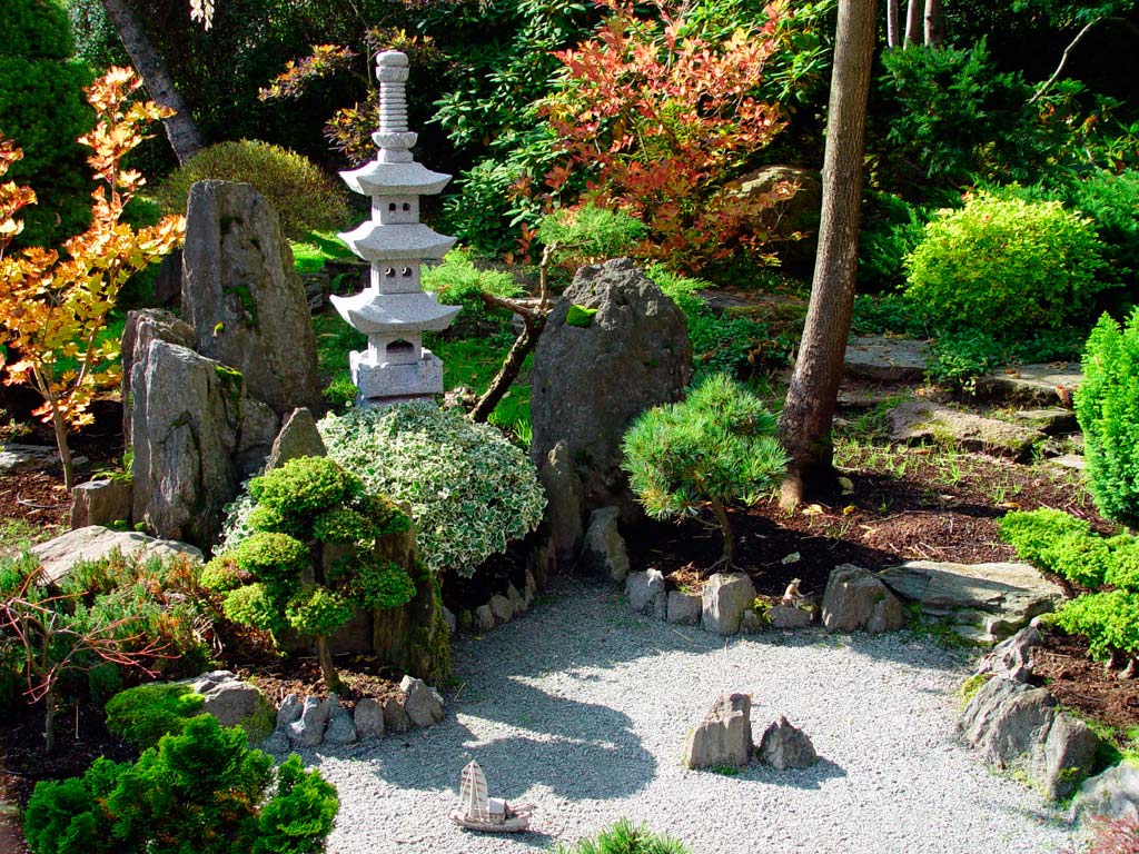 Cool Beautiful Side Yard And Backyard Japanese Garden Design Ideas