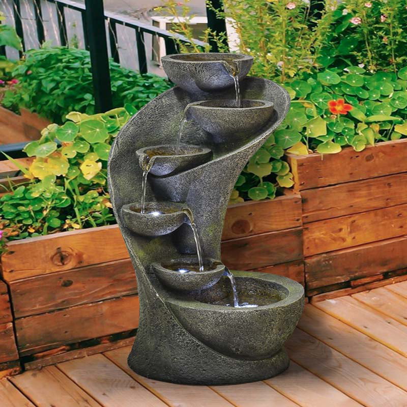 Modern Zen Solarondemand Outdoor Fountain Bird Baths At Hayneedle
