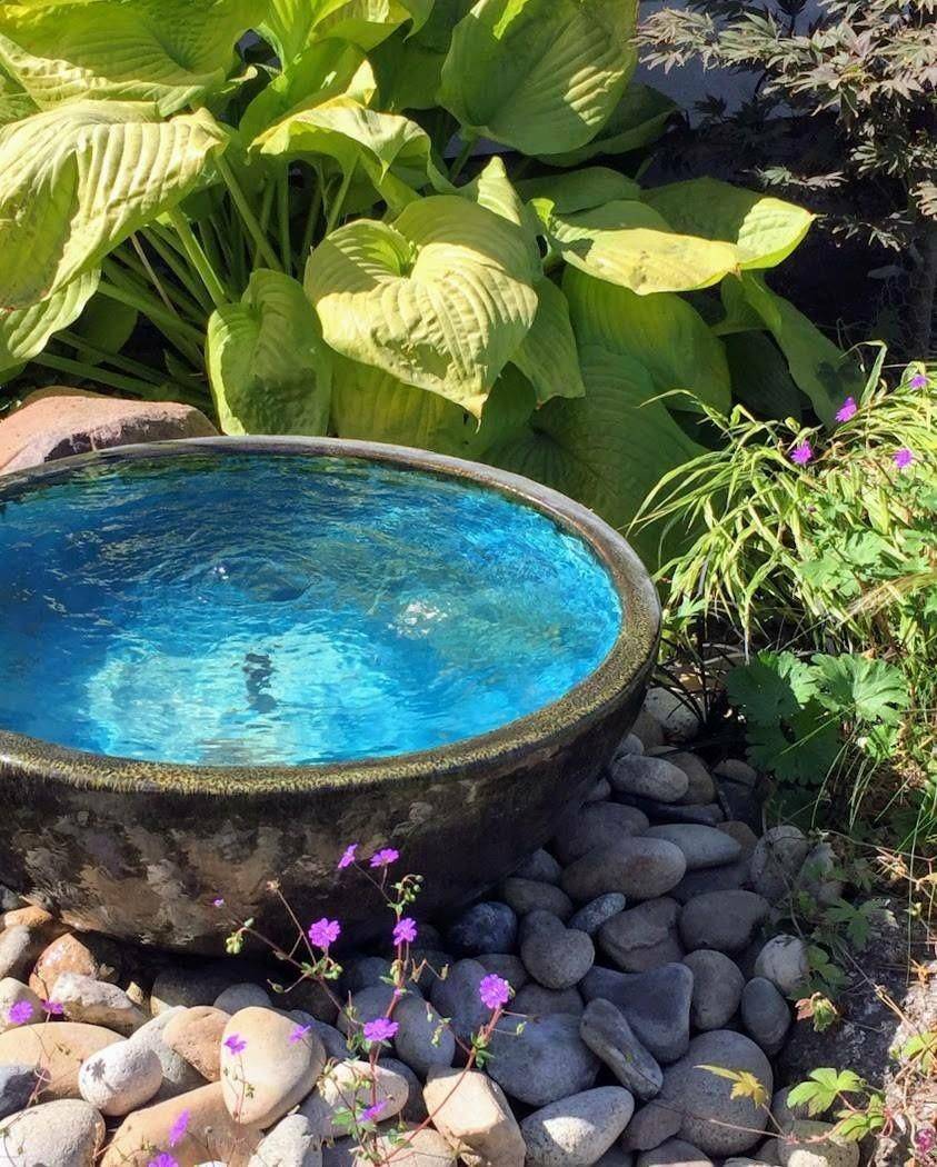 Blue Solar Fountain Solarfountain Diysolarfountainideas Diy
