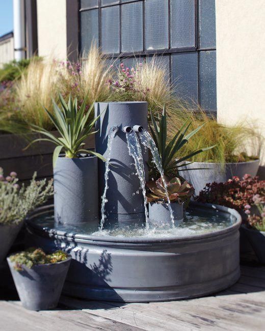 Solar Water Pump Garden Fountain Pond Feature Backyard Design Ideas