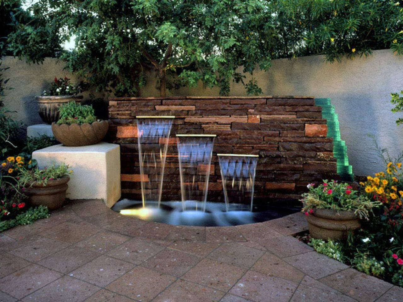 Unique Backyard Garden Water Feature Landscaping Ideas Homixover