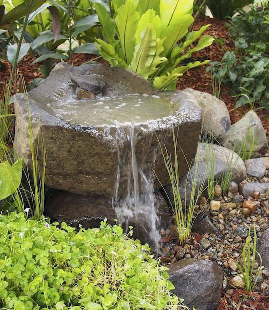 Unique Backyard Garden Water Feature Landscaping Ideas Homixover