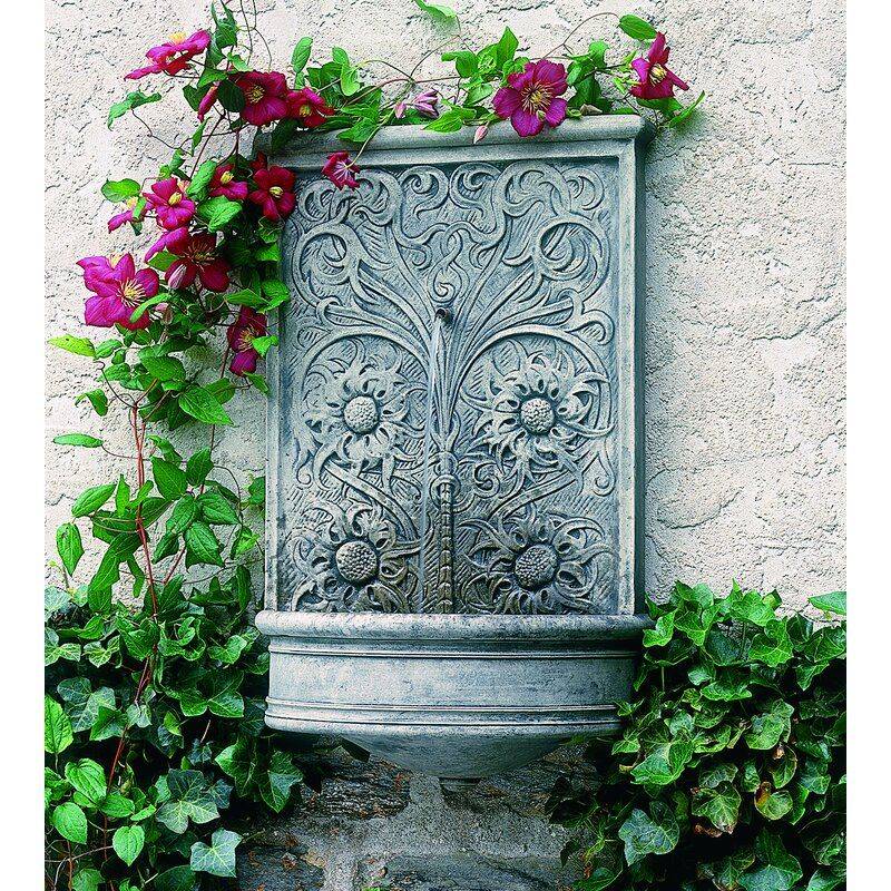 Contemporary Three Tiered Cement Fountain Fountains Outdoor