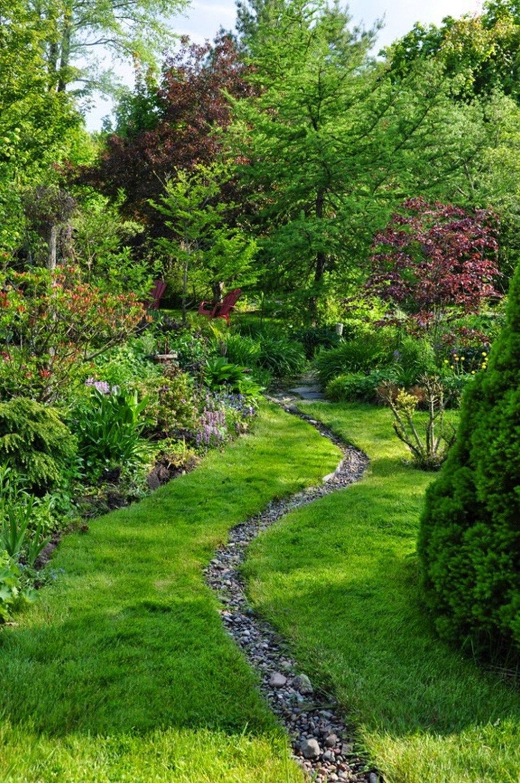 Inspirational Dry Riverbed And Creek Bed Landscaping Rain Garden