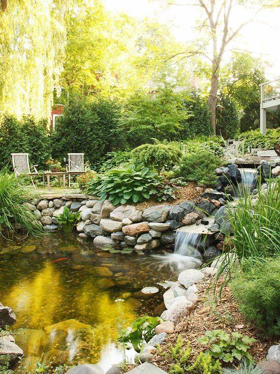 Pond Flower Bed Garden Yard Ideas