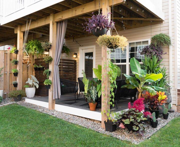 Harmonious Small Spaces Townhouse Outdoor Patio Ideas