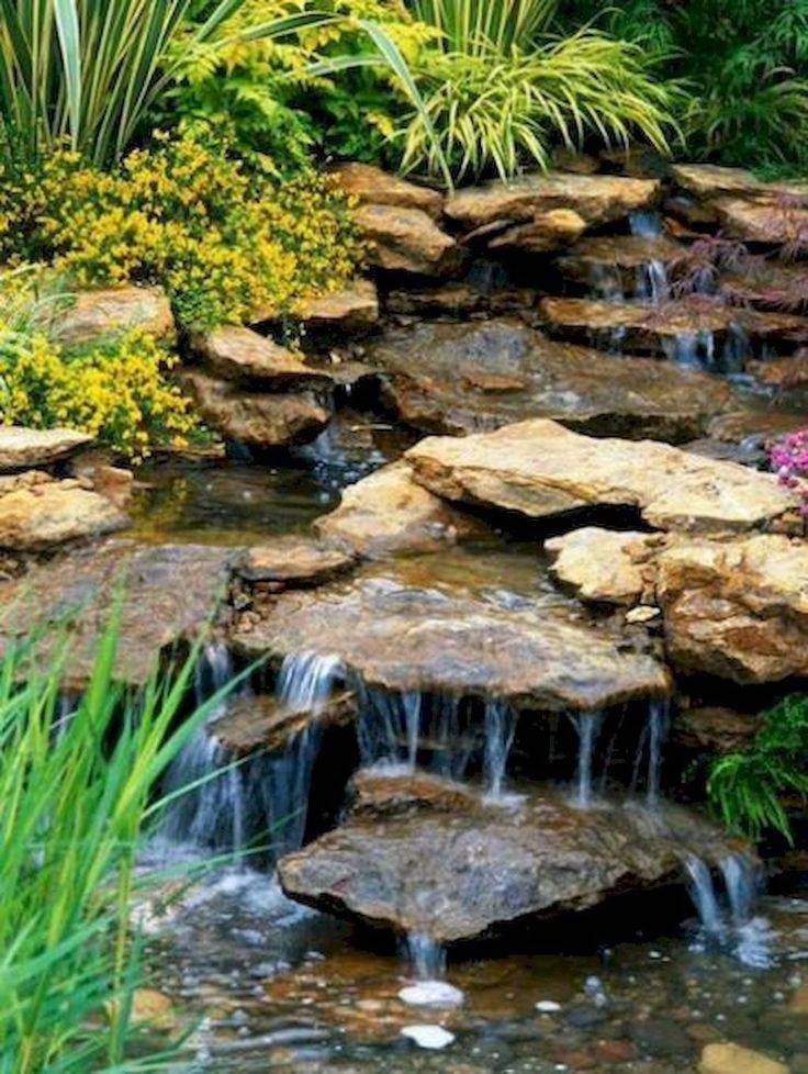 Awesome Backyard Pond And Water Feature Landscaping Design Ideas