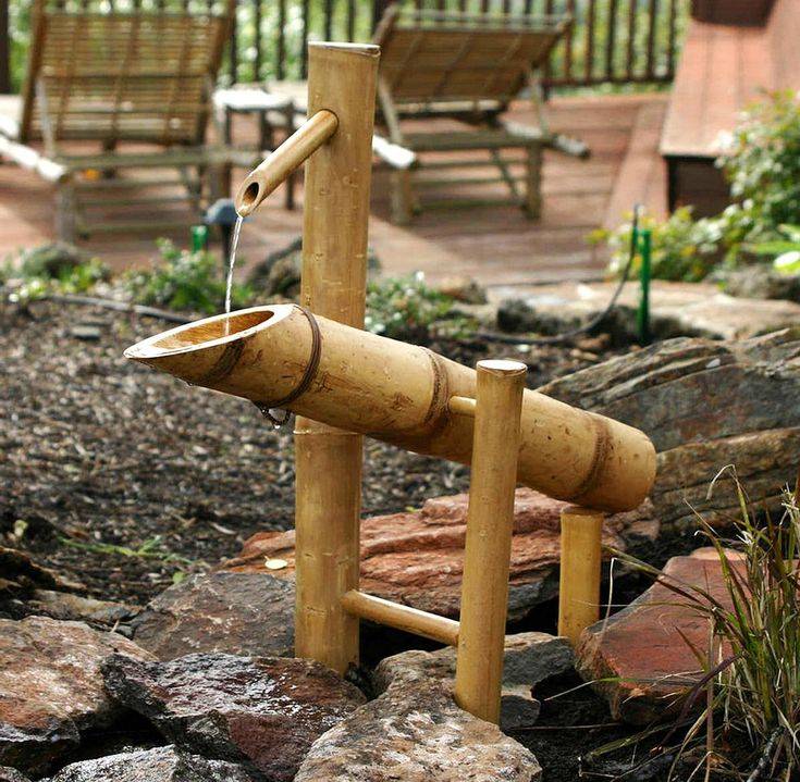 Diy Bamboo Water Feature Backyard Design Ideas