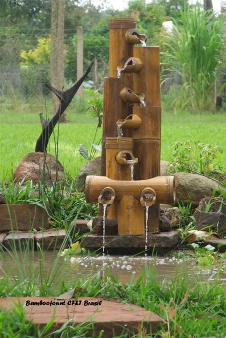 Fascinating Bamboo Fountain Ideas