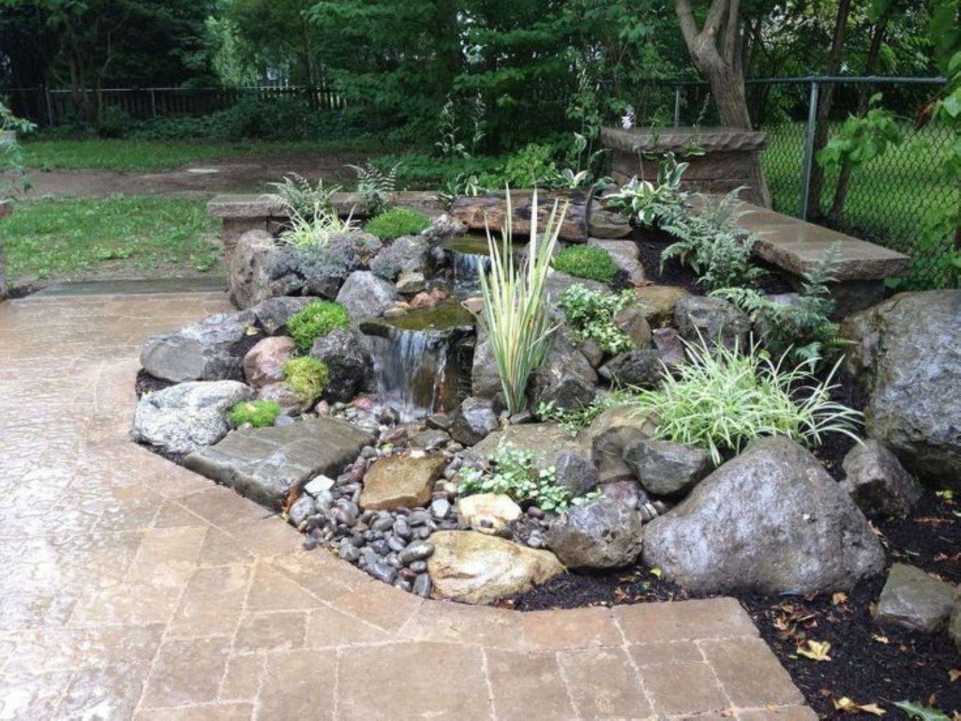 Floor Water Fountain Electric Pump Rock Garden Outdoor Yard Patio Pond